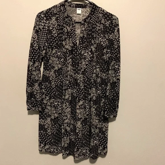 old navy long sleeve shift dress Rib-Knit Long-Sleeve Maxi Shift Dress